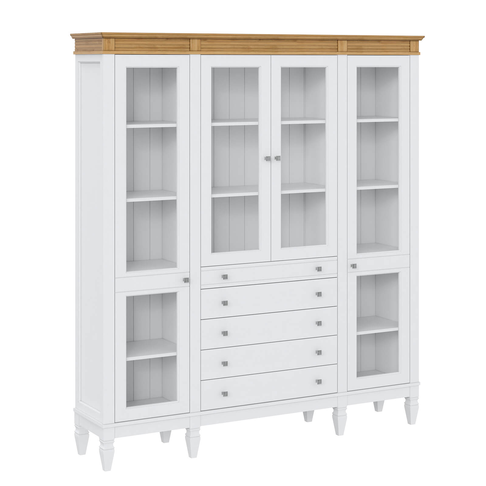 Стеллаж Ольса-422/014 Белый лак + антик №24 - картинка 1 Стеллаж Ольса-422/014 Белый лак + антик №24 - картинка 1