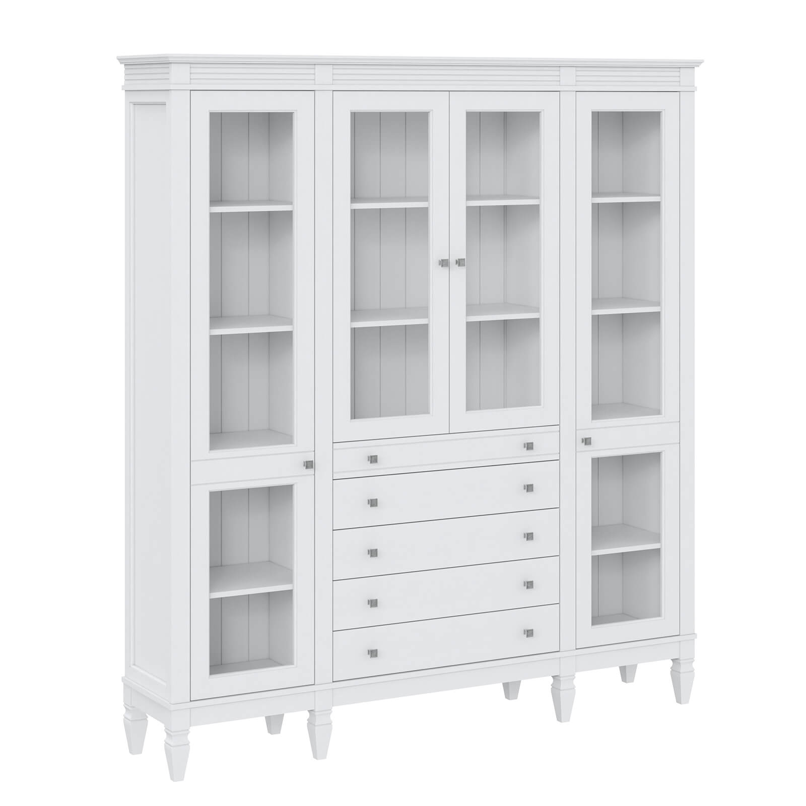 Стеллаж Ольса-422/014 Белый лак - картинка 1 Стеллаж Ольса-422/014 Белый лак - картинка 1