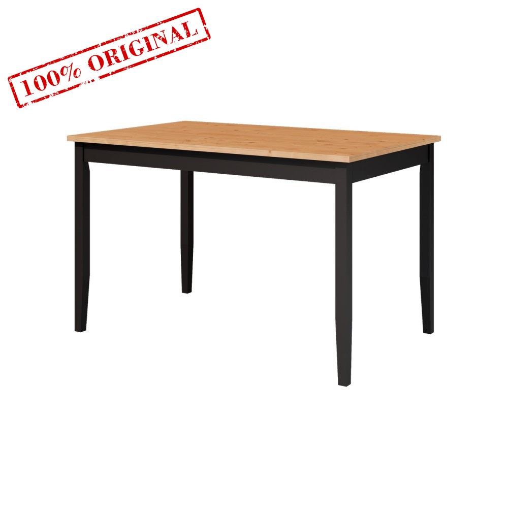 Стол 118x74 ЛЕРХАМН (ЛЫМ) черный/светло-коричневый 1 Стол 118x74 ЛЕРХАМН (ЛЫМ) черный/светло-коричневый 1