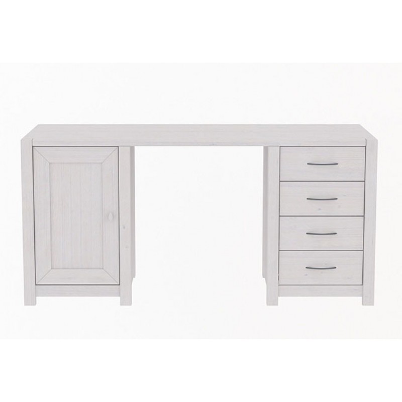 Стол Фьорд двухтумбовый белый воск - картинка 1 Стол Фьорд двухтумбовый белый воск - картинка 1