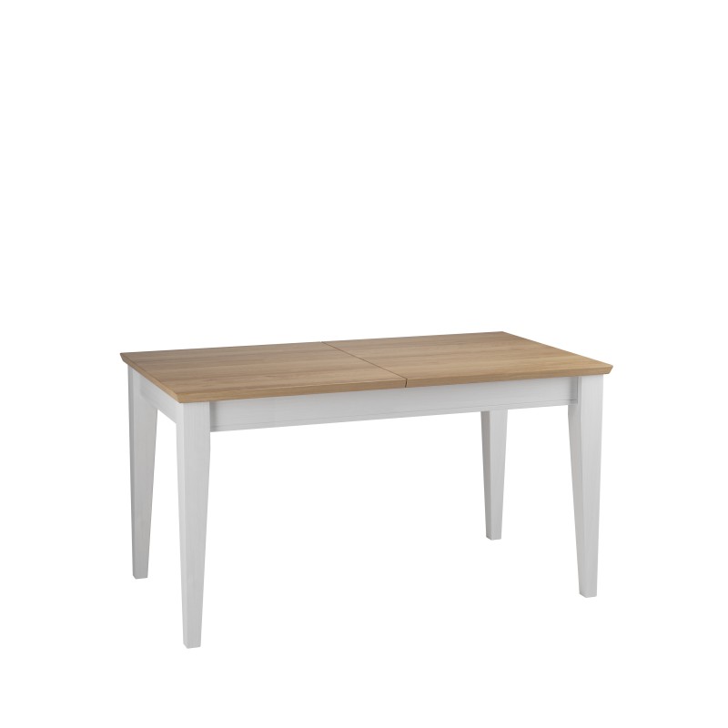 Стол обеденный Сканди 140/179 со вставкой белый/антик-1 Стол обеденный Сканди 140/179 со вставкой белый/антик-1