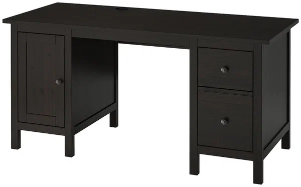 Стол письменный 12 КАНТРИ (ХЕМНЭС) черный лак - картинка 1 Стол письменный 12 КАНТРИ (ХЕМНЭС) черный лак - картинка 1