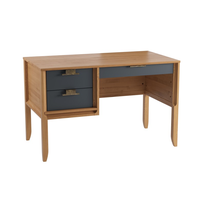 Стол письменный Бридж однотумбовый браун/серый 7012 картинка 1 Стол письменный Бридж однотумбовый браун/серый 7012 картинка 1