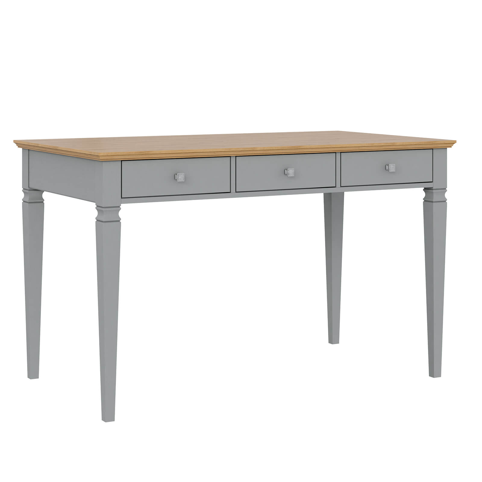 Стол письменный Ольса-003 серый №7042 + антик №24- картинка 1 Стол письменный Ольса-003 серый №7042 + антик №24- картинка 1