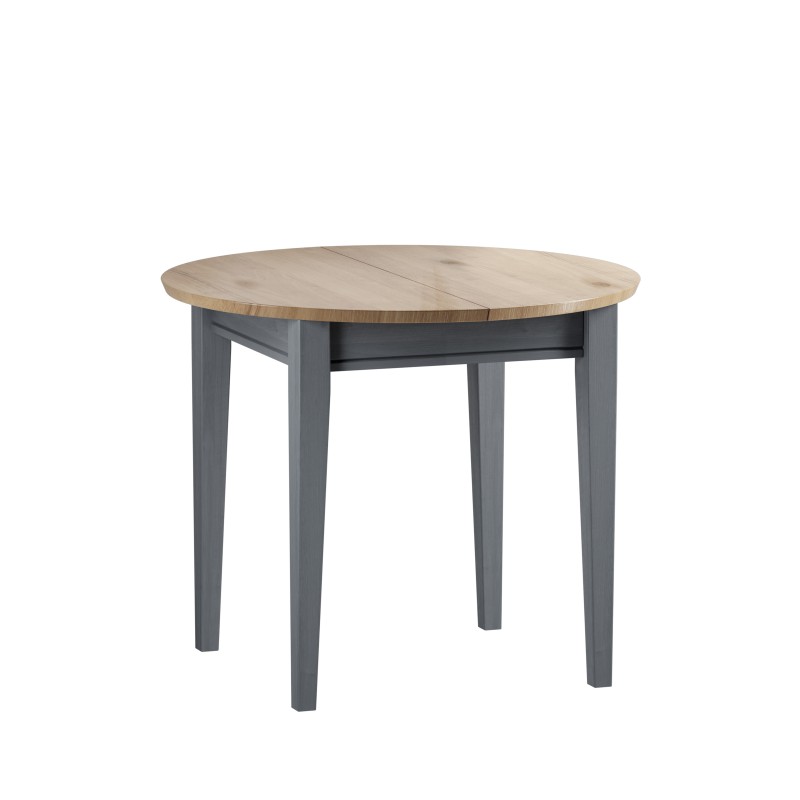 Стол Сканди/Форест D90/125 серый 7046/антик -рис.1 Стол Сканди/Форест D90/125 серый 7046/антик -рис.1