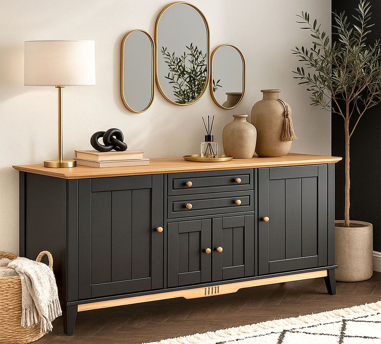 Тумба 222 Пенни блэк/антик 24 купить в Москве Тумба 222 Пенни блэк/антик 24 картинка 1