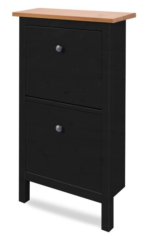 Тумба для обуви 2 ящика ХЕМНЭС КЫМОР 59 венге /светло коричневый - картинка 1 Тумба для обуви 2 ящика ХЕМНЭС КЫМОР 59 венге /светло коричневый - картинка 1