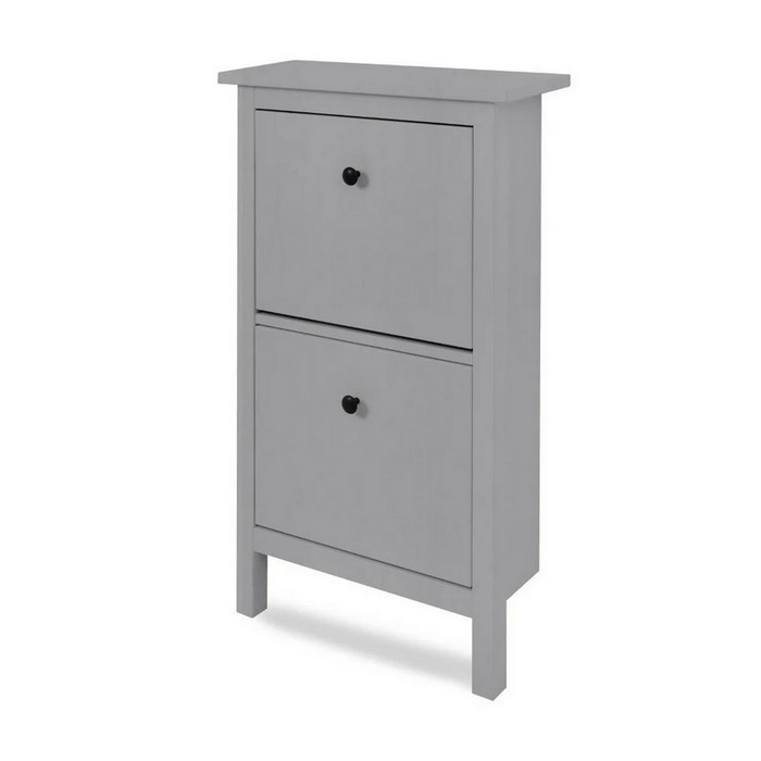 Тумба для обуви 2 ящика КЫМОР ХЕМНЭС серый картинка 1 Тумба для обуви 2 ящика КЫМОР ХЕМНЭС серый картинка 1