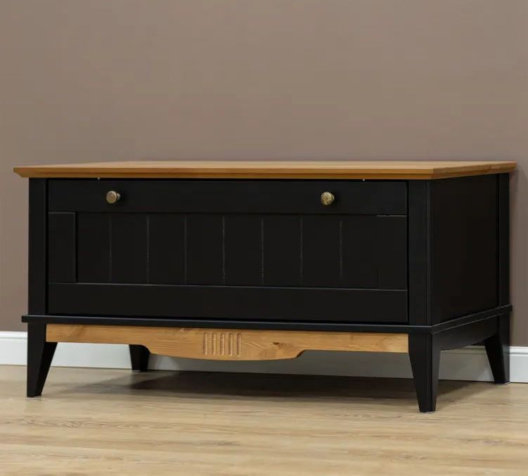 Тумба для обуви Пенни блэк/антик 24 купить в Москве Тумба для обуви Пенни блэк/антик 24 картинка 1