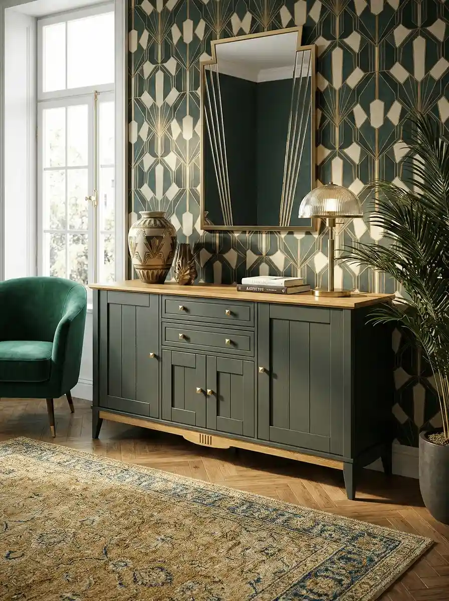 Тумба NN 222 Пенни грин 6020/антик 24 купить в Москве Тумба NN 222 Пенни грин 6020/антик 24 картинка 1