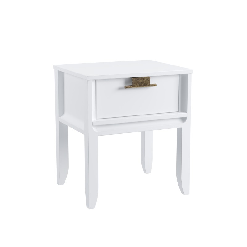 Тумба прикроватная Бридж с 1 ящиком на ножках белый лак Тумба прикроватная Бридж с 1 ящиком на ножках белый лак