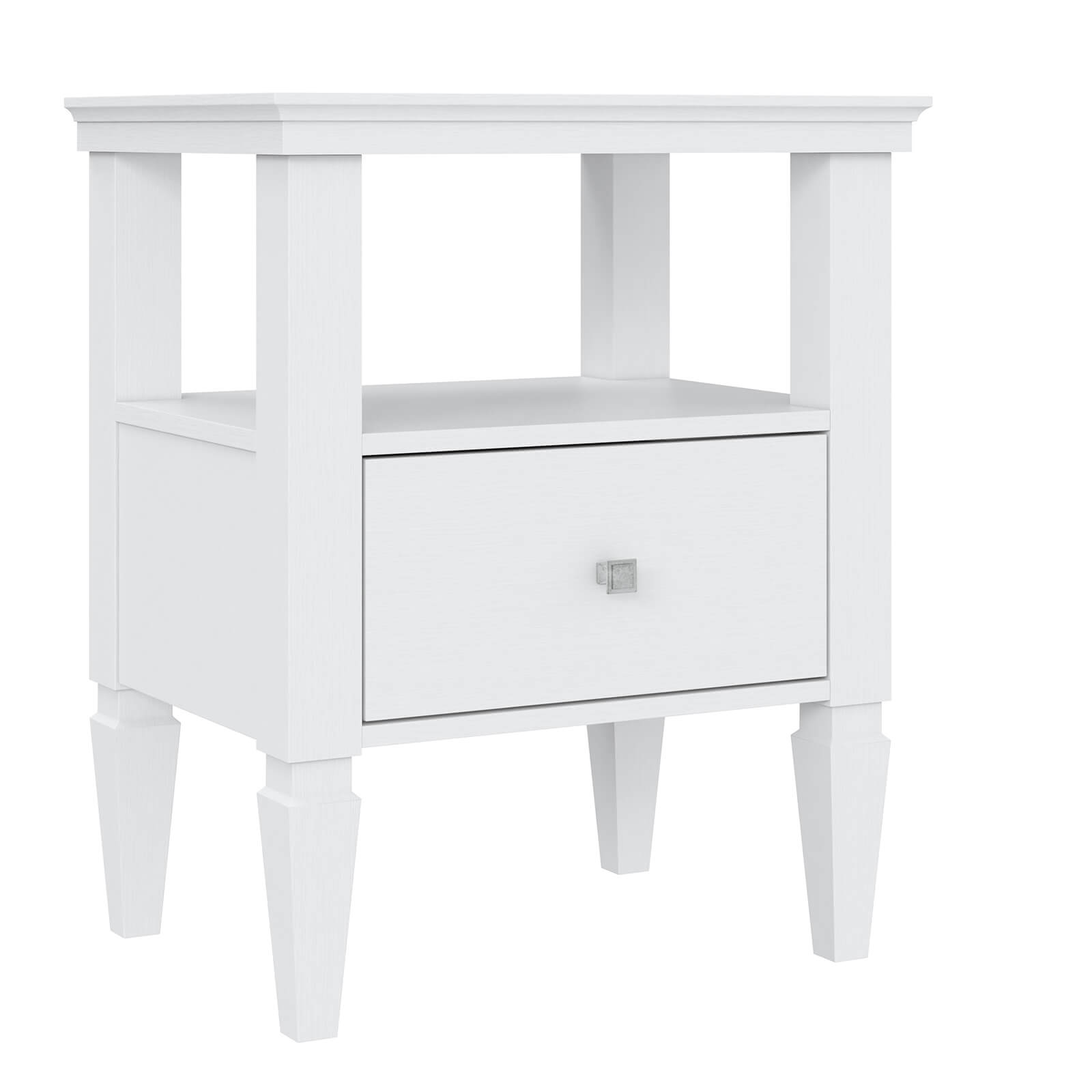 Тумба прикроватная Ольса-01 Белый лак - картинка 1 Тумба прикроватная Ольса-01 Белый лак - картинка 1