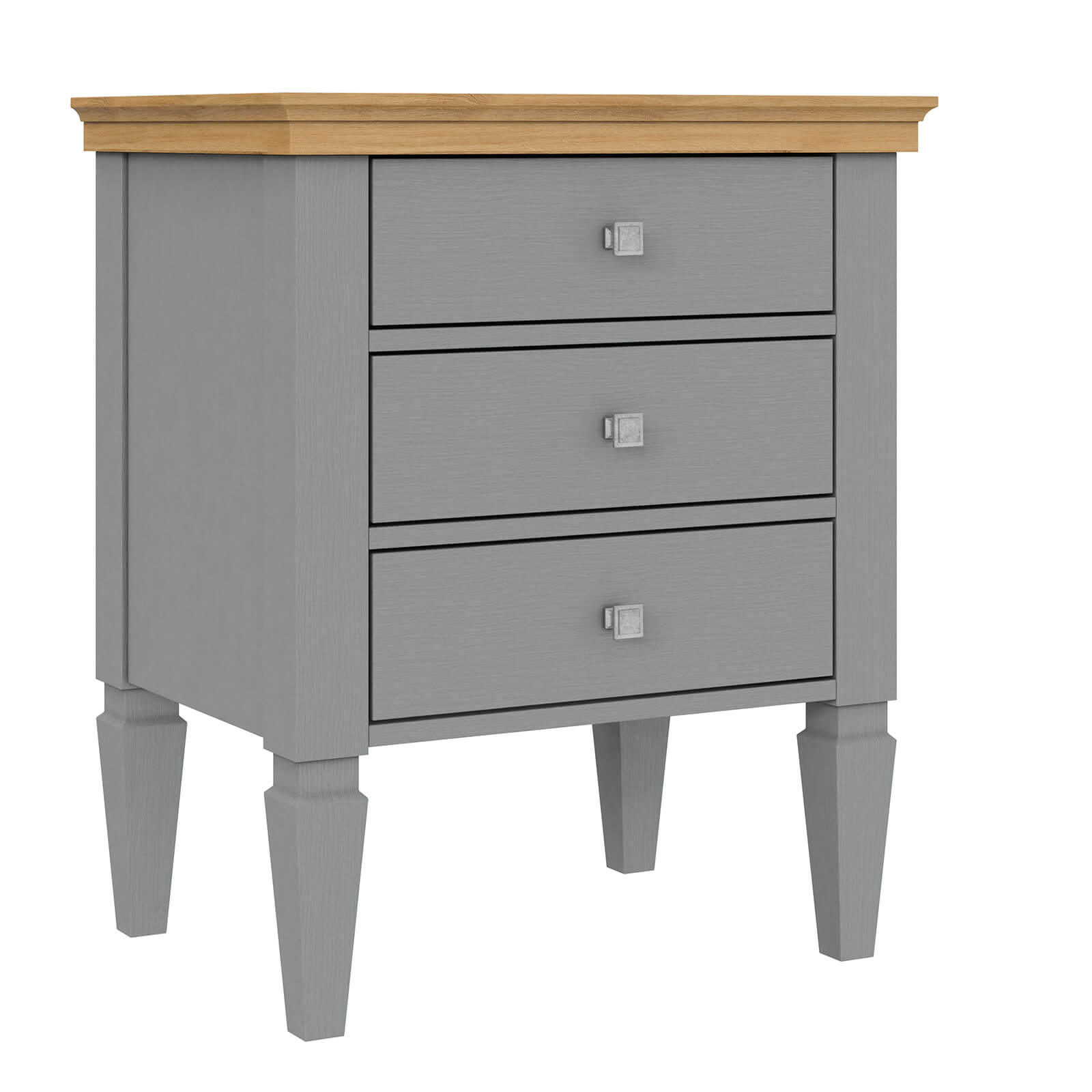 Тумба прикроватная Ольса 03 (серый 7042/антик 24) - картинка 1 Тумба прикроватная Ольса 03 (серый 7042/антик 24) - картинка 1