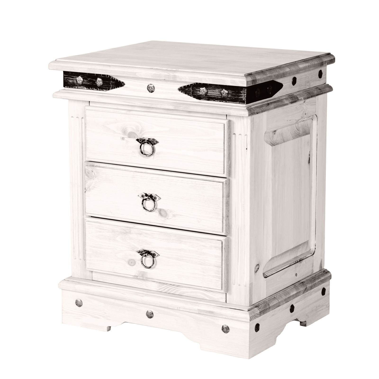 Тумба прикроватная Викинг 02 БЕЛЫЙ ВОСК купить в Москве Тумба прикроватная Викинг 02 БЕЛЫЙ ВОСК картинка 1