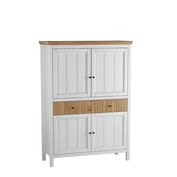 Тумба Сканди 222 глухие двери белый воск/антик фото Тумба Сканди 222 глухие двери белый воск/антик фото