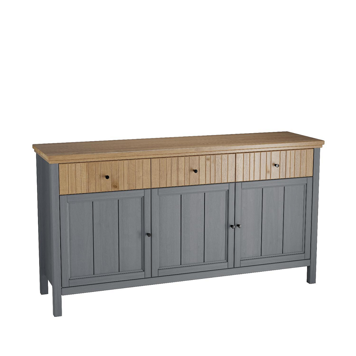 Тумба Сканди 33 глухие двери серый 7046/антик фото Тумба Сканди 33 глухие двери серый 7046/антик фото