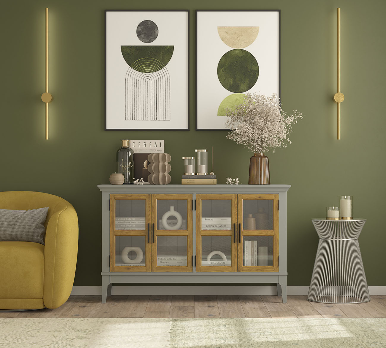 Тумба ТВ Квадро-С 40 серый №7042 + антик №24 купить в Москве от производителя ММЦ недорого Тумба ТВ Квадро-С 40 серый №7042 + антик №24 картинка 1