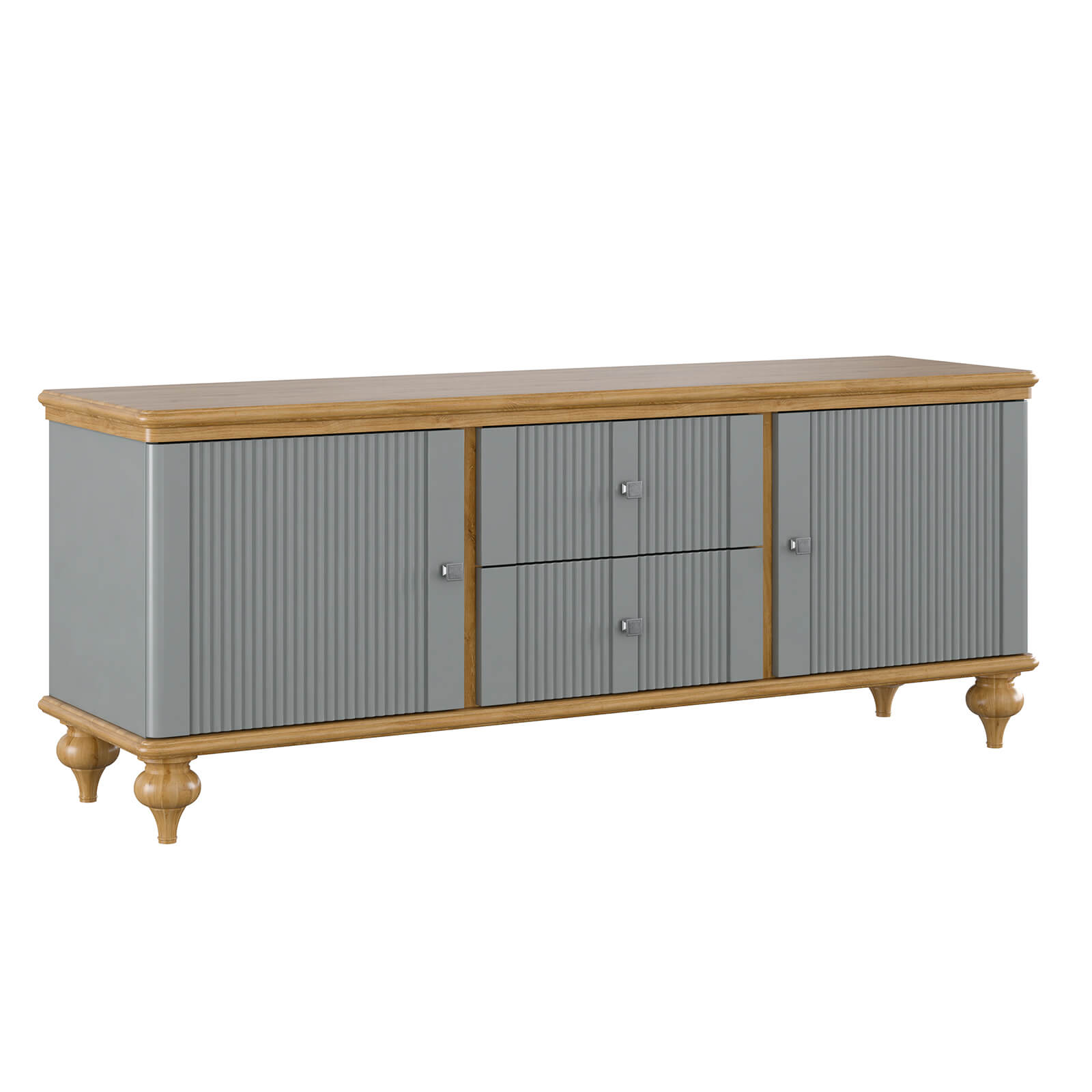 Тумба ТВ Рандеву 022 (серый-7042/антик-24) фото Тумба ТВ Рандеву 022 (серый-7042/антик-24) фото