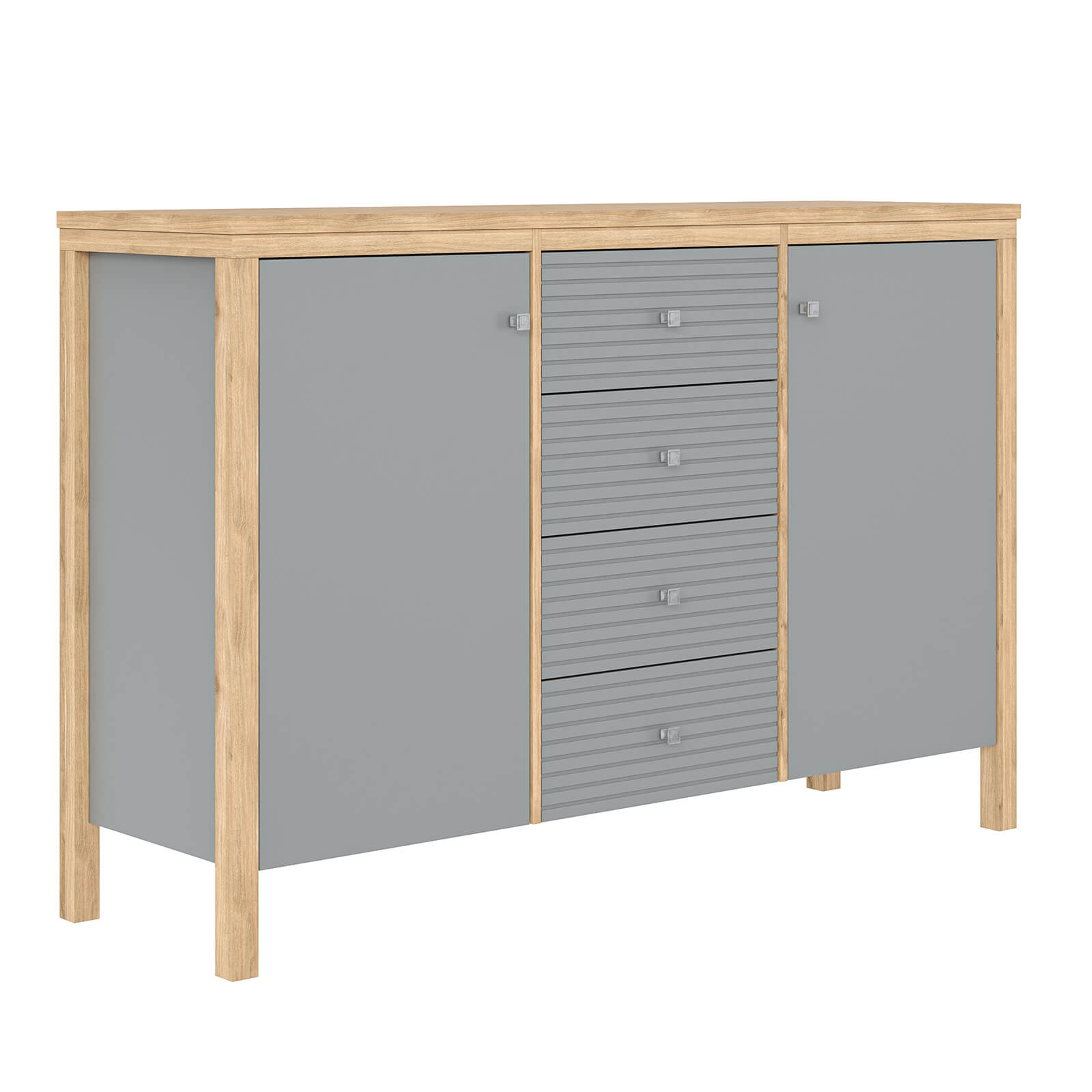 Тумба Вояж-24-РЯ серый №7042 + антик №24 картинка 1 Тумба Вояж-24-РЯ серый №7042 + антик №24 картинка 1