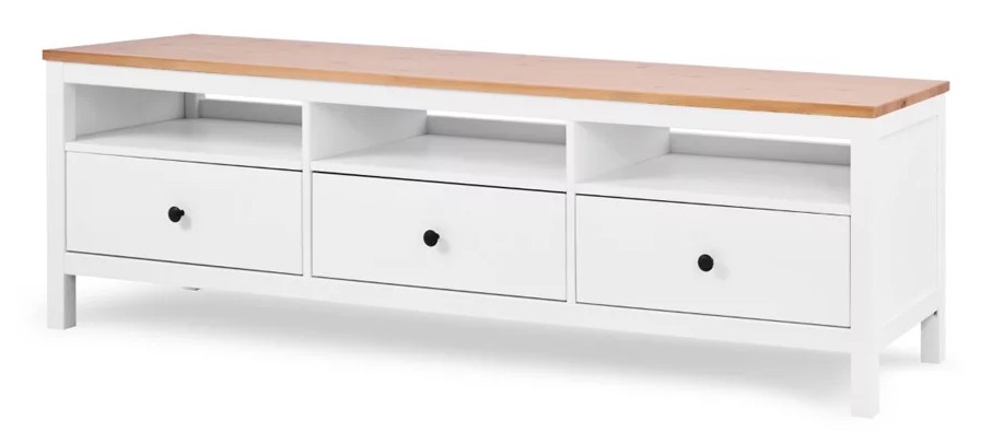 ТВ - тумба ХЕМНЭС 183 (Россия) оригинал белый/ светло коричневый картинка 1 ТВ - тумба ХЕМНЭС 183 (Россия) оригинал белый/ светло коричневый картинка 1