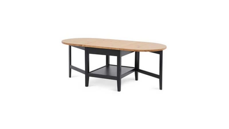 ВУХТЫМ Журнальный стол 140х65х52 черный/светло-коричневый картинка 1 ВУХТЫМ Журнальный стол 140х65х52 черный/светло-коричневый картинка 1